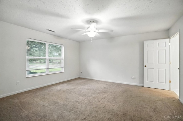 5433 Harbourwatch Unit 104, Deerfield Twp, OH 45040 - carpeted empty room with ceiling fan and a textured ceiling