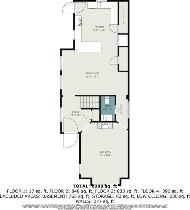 1419 Chase Ave, Cincinnati, OH 45223 - view of property floor plan