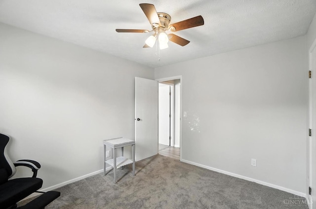 7234 Creekview Dr Unit 1, Colerain Twp, OH 45247 - sitting room with ceiling fan and carpet flooring