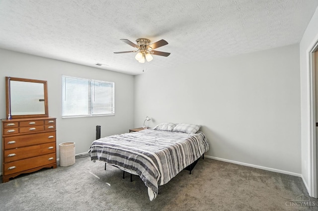 7234 Creekview Dr Unit 1, Colerain Twp, OH 45247 - carpeted bedroom featuring ceiling fan and a textured ceiling