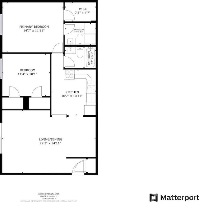 7234 Creekview Dr Unit 1, Colerain Twp, OH 45247 - view of room layout