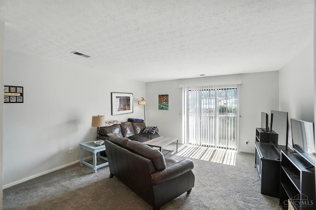 7234 Creekview Dr Unit 1, Colerain Twp, OH 45247 - carpeted living area with a textured ceiling