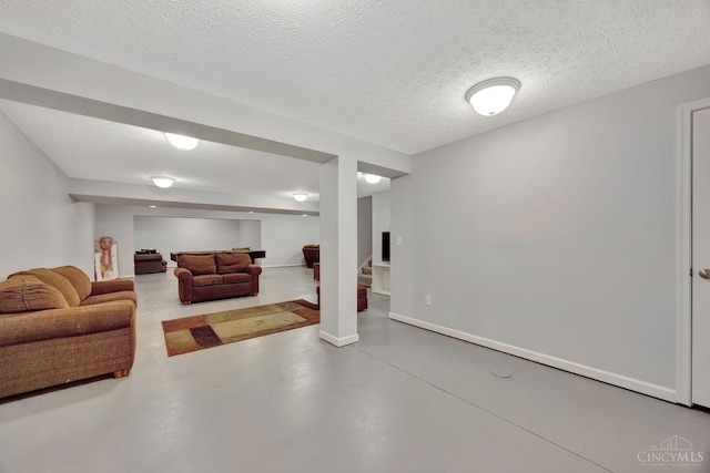 8020 Stoney Ridge Dr, Colerain Twp, OH 45247 - finished below grade area with stairs and a textured ceiling