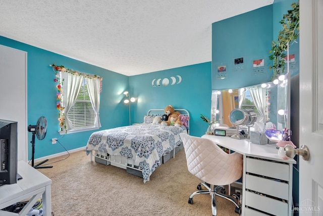 8020 Stoney Ridge Dr, Colerain Twp, OH 45247 - bedroom featuring carpet flooring, a desk, and a textured ceiling