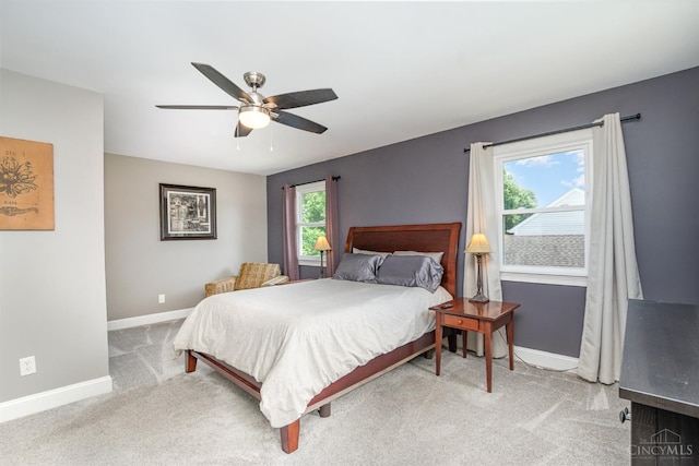 2201 Candlemaker Dr, Anderson Twp, OH 45244 - bedroom with carpet flooring and a ceiling fan