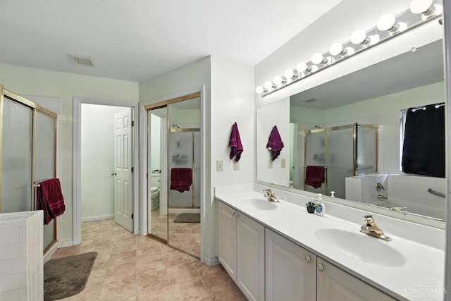 1287 Mcguffey Ln, Union Twp, OH 45103 - bathroom with a stall shower and double vanity