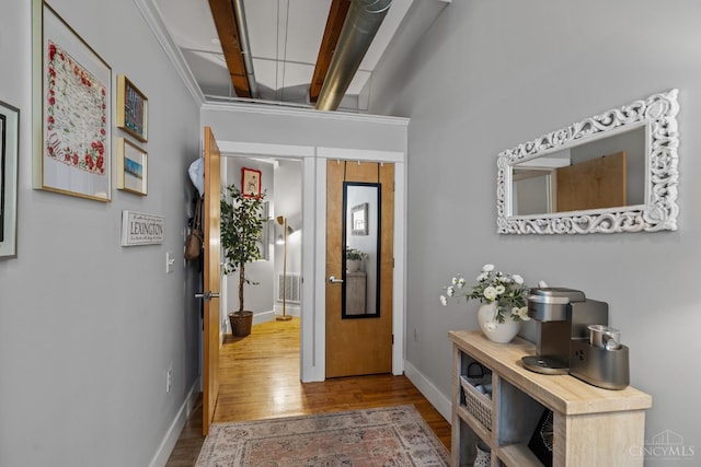 26 E Sixth St Unit 403, Cincinnati, OH 45202 - entryway featuring wood finished floors and baseboards