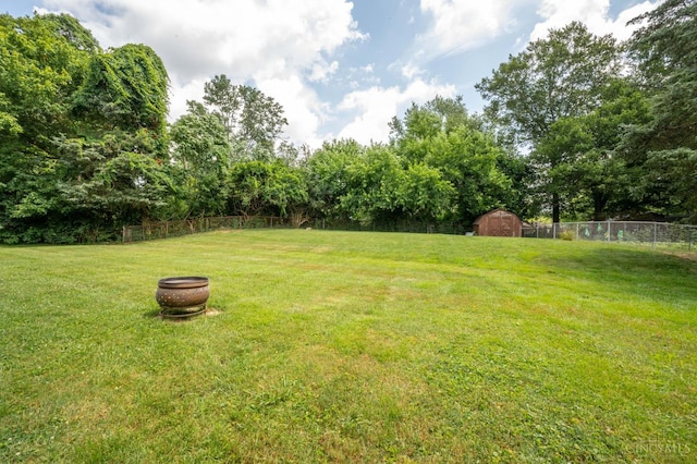 3918 Michael Dr, Union Twp, OH 45255 - view of yard featuring a storage unit