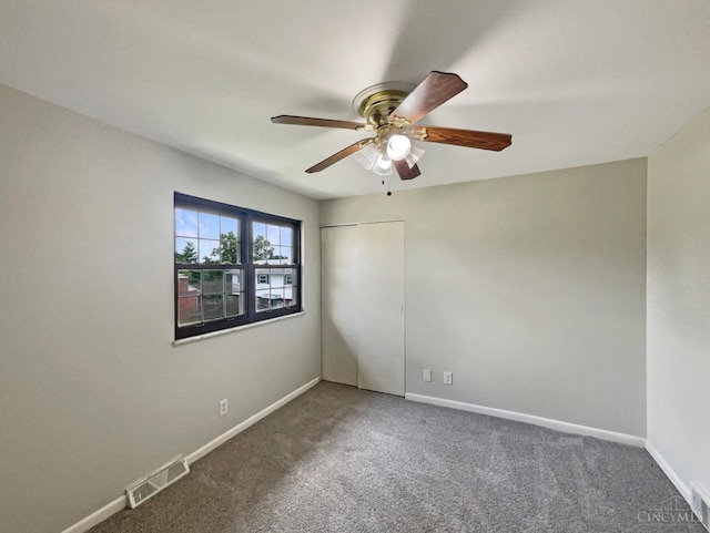 3198 Sunnyhollow Ln, Green Twp, OH 45239 - spare room with a ceiling fan and carpet
