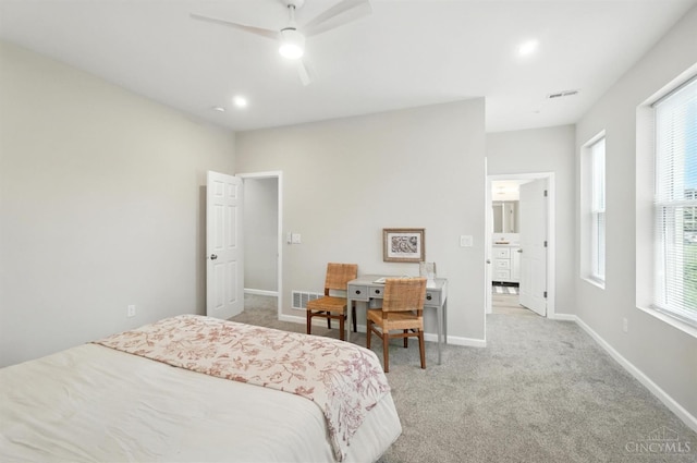 1582 Dixmont Ave, Cincinnati, OH 45207 - bedroom featuring light colored carpet and a ceiling fan