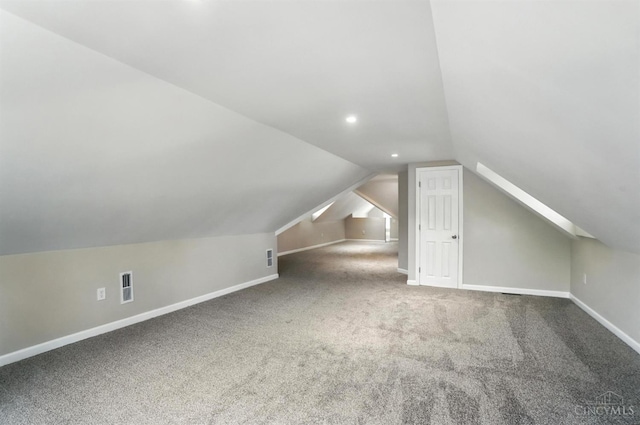 1582 Dixmont Ave, Cincinnati, OH 45207 - bonus room featuring vaulted ceiling, carpet flooring, and recessed lighting