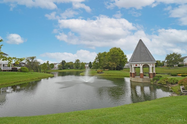 4154 Fieldsedge Dr, Mason, OH 45040 - water view with a gazebo