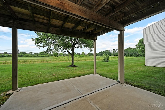 4154 Fieldsedge Dr, Mason, OH 45040 - view of patio / terrace with a rural view