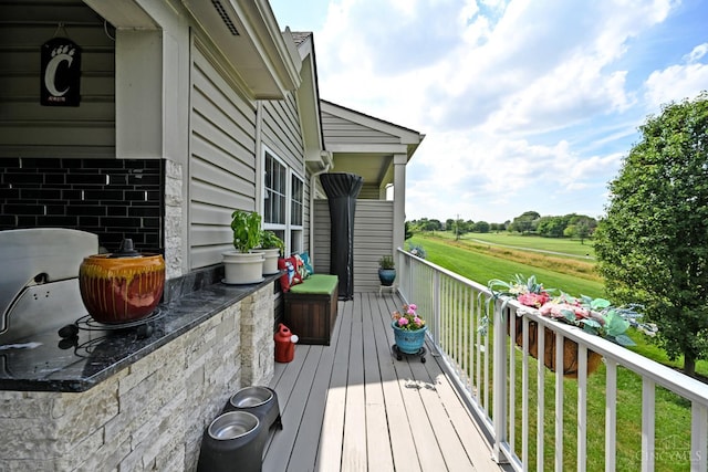 4154 Fieldsedge Dr, Mason, OH 45040 - view of wooden terrace