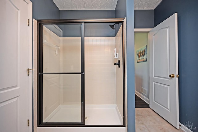 4154 Fieldsedge Dr, Mason, OH 45040 - bathroom featuring a shower stall and tile patterned flooring
