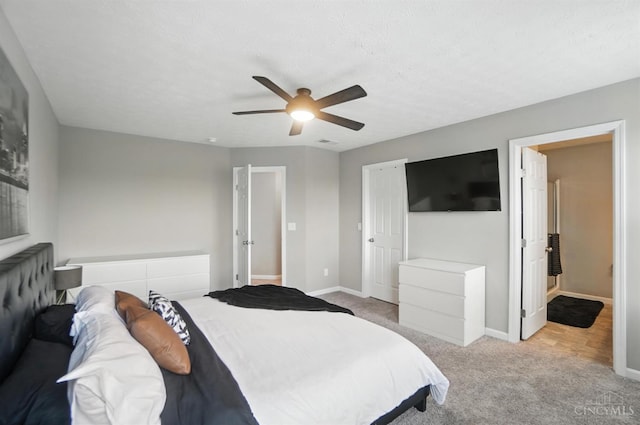 2821 Pine Leaf Ct, Hamilton, OH 45013 - bedroom with carpet flooring and a ceiling fan