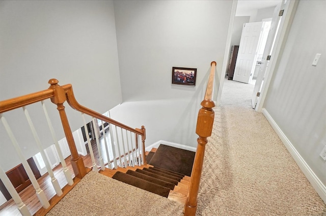 7070 Ravens Run, Anderson Twp, OH 45244 - staircase with baseboards and carpet flooring