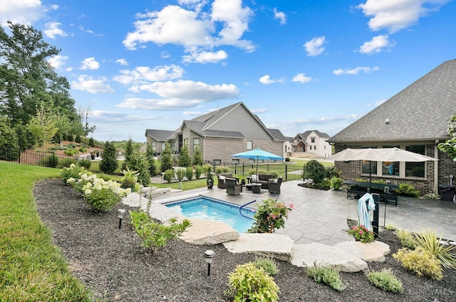 7574 Copper Creek Ln, Colerain Twp, OH 45247 - view of pool with a patio area and outdoor lounge area