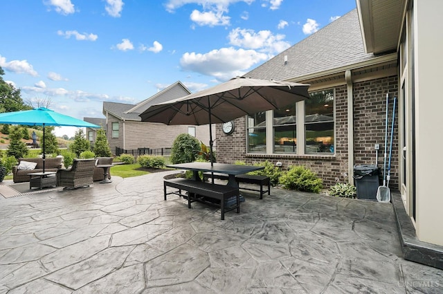7574 Copper Creek Ln, Colerain Twp, OH 45247 - view of patio / terrace with outdoor dining area and an outdoor hangout area