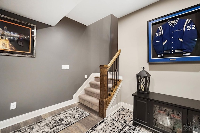 7574 Copper Creek Ln, Colerain Twp, OH 45247 - stairs featuring wood finished floors and baseboards