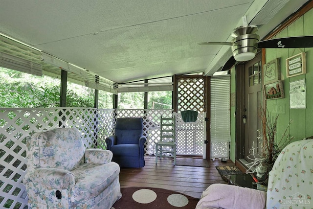1851 Parker Rd, Goshen Twp, OH 45150 - sunroom / solarium with vaulted ceiling and ceiling fan