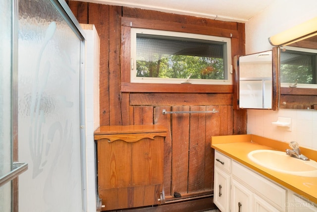 2765 Tater Ridge Rd, West Union, OH 45693 - full bathroom with vanity and a shower stall