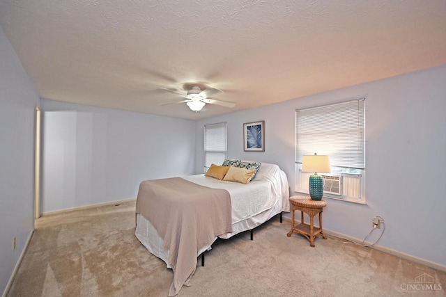 3016 Stratford Ct Unit 115, Cincinnati, OH 45140 - carpeted bedroom featuring cooling unit, a ceiling fan, and a textured ceiling
