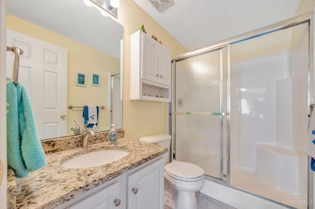 3435 Kleeman Lake Ct, Cincinnati, OH 45211 - full bath featuring vanity, a shower stall, and tile patterned flooring