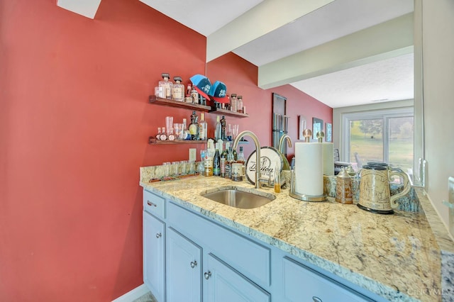3435 Kleeman Lake Ct, Cincinnati, OH 45211 - indoor wet bar with beam ceiling and baseboards