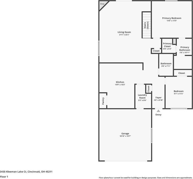 3435 Kleeman Lake Ct, Cincinnati, OH 45211 - view of home floor plan