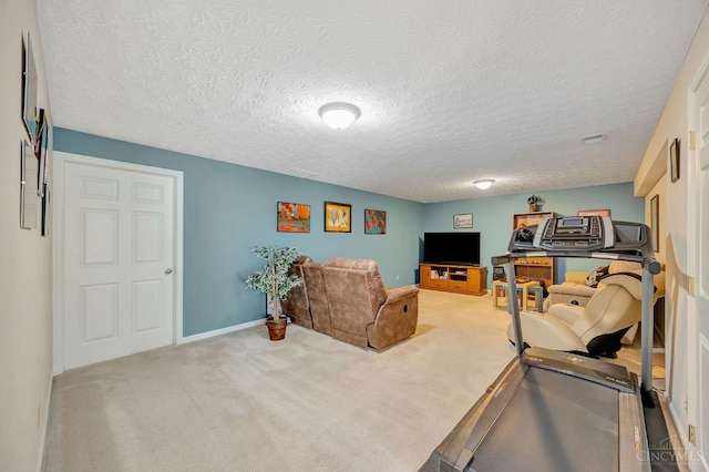 3435 Kleeman Lake Ct, Cincinnati, OH 45211 - living area featuring carpet flooring and a textured ceiling