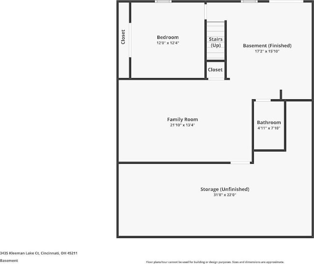 3435 Kleeman Lake Ct, Cincinnati, OH 45211 - view of room layout