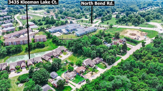 3435 Kleeman Lake Ct, Cincinnati, OH 45211 - aerial view of property's location with a nearby body of water