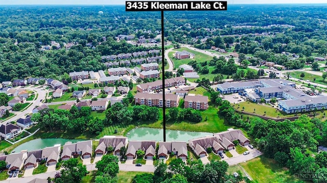 3435 Kleeman Lake Ct, Cincinnati, OH 45211 - aerial view of property's location with a large body of water