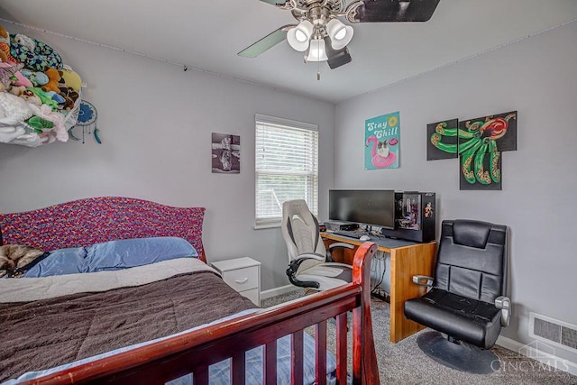 4213 Alex Ave, Cheviot, OH 45211 - carpeted bedroom with ceiling fan and baseboards