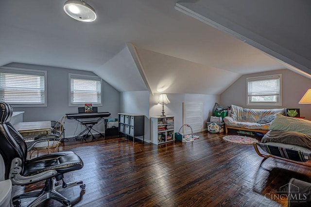 4213 Alex Ave, Cheviot, OH 45211 - bedroom featuring vaulted ceiling and wood finished floors
