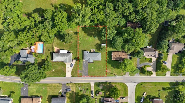 906 Shayler Rd, Union Twp, OH 45245 - aerial view of property and surrounding area with property parcel outlined