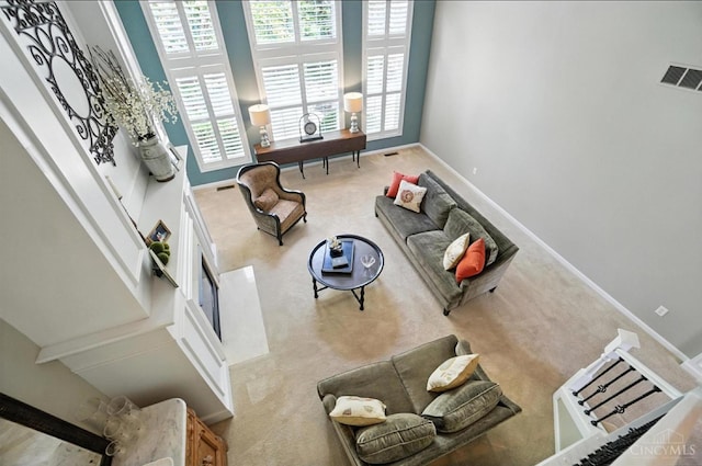 4048 Frye Park Cir, Mason, OH 45040 - living room featuring carpet floors