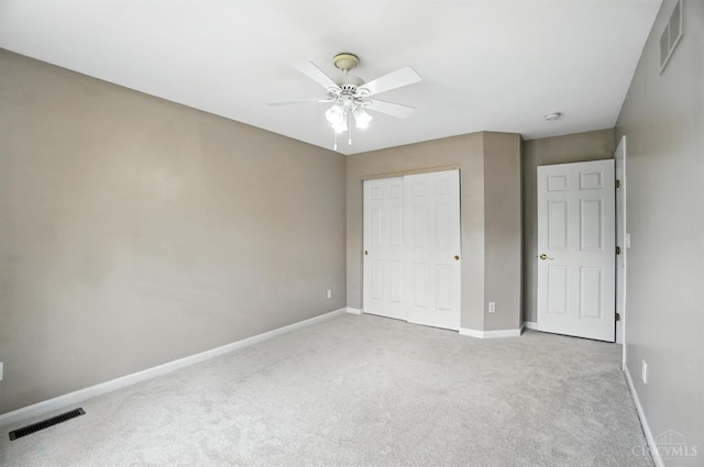 4048 Frye Park Cir, Mason, OH 45040 - unfurnished bedroom featuring carpet, a closet, and a ceiling fan