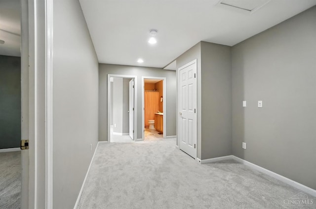 4048 Frye Park Cir, Mason, OH 45040 - unfurnished bedroom with carpet floors, ensuite bathroom, and recessed lighting