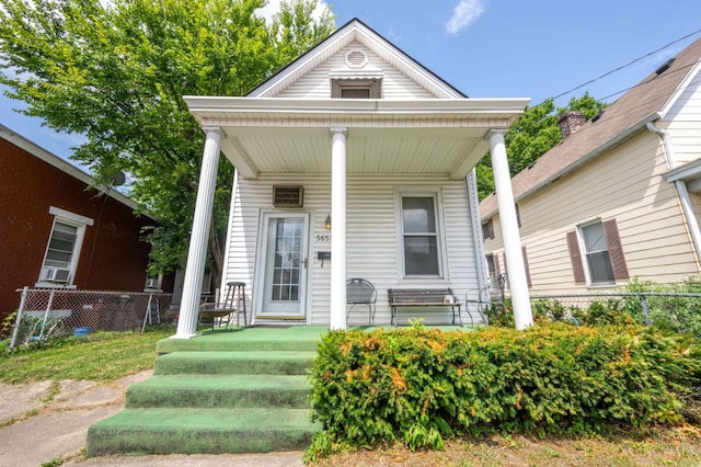 5653 Prosser Ave, Elmwood Place, OH 45216 - view of front of property featuring covered porch