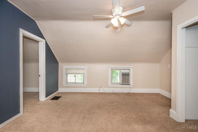 5653 Prosser Ave, Elmwood Place, OH 45216 - additional living space featuring carpet floors, lofted ceiling, and ceiling fan