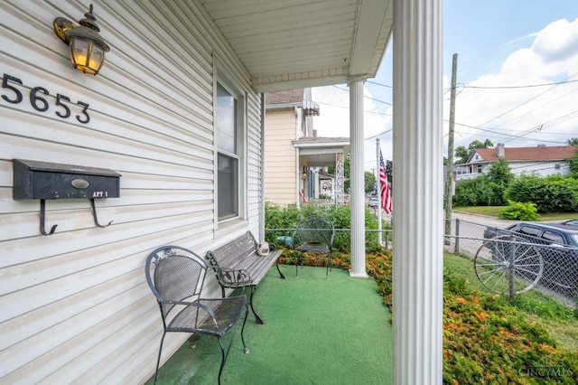 5653 Prosser Ave, Elmwood Place, OH 45216 - view of covered porch