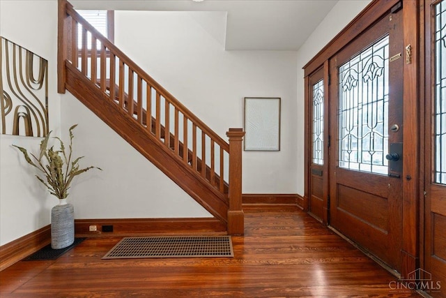 3131 Troy Ave, Cincinnati, OH 45213 - entrance foyer featuring wood finished floors and stairway