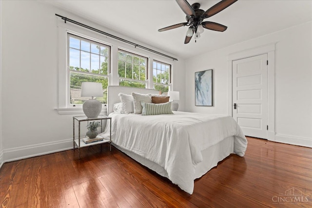 3131 Troy Ave, Cincinnati, OH 45213 - bedroom with hardwood / wood-style floors and a ceiling fan