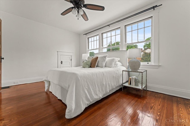 3131 Troy Ave, Cincinnati, OH 45213 - bedroom with wood finished floors and a ceiling fan
