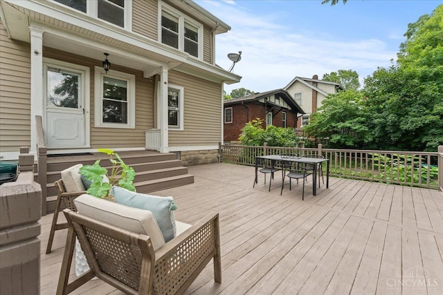 3131 Troy Ave, Cincinnati, OH 45213 - deck featuring outdoor dining area