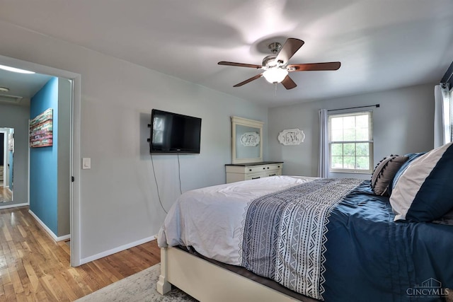 5681 Thomaridge Ct, Green Twp, OH 45248 - bedroom featuring light wood-type flooring and ceiling fan