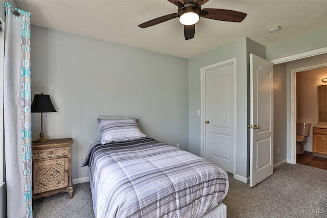 4282 Hickory Park Ln, Batavia Twp, OH 45103 - carpeted bedroom with baseboards and ceiling fan