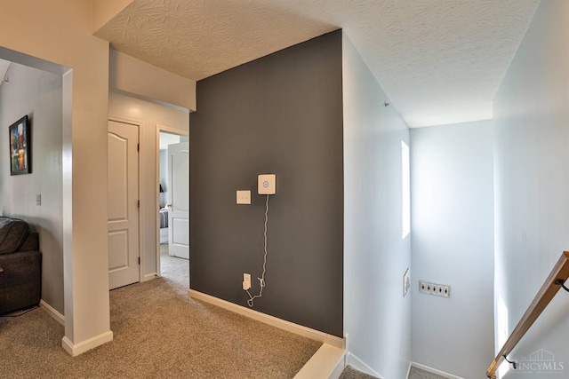4282 Hickory Park Ln, Batavia Twp, OH 45103 - hallway with carpet flooring and a textured ceiling